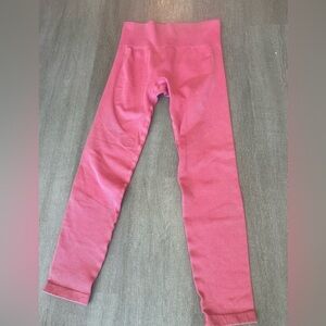 JoyLab Ribbed High Waisted Pink Leggings | Size Small | Gym Yoga Athleisure